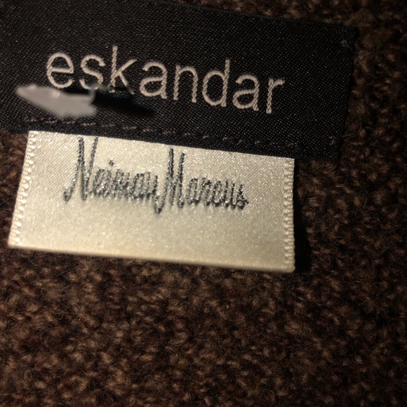 EUC ESKANDAR size XL BOUCLE WOOL/cashmere blend - Picture 2 of 7